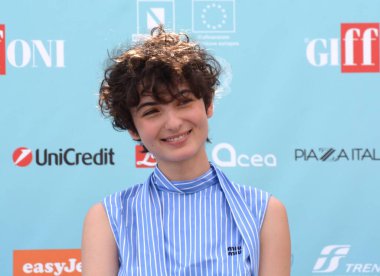 GiFFONI VALİNA PİANA - 28 Temmuz 2024: Giffoni Film Festivali 2024 'te Tecla Insolia - 28 Temmuz 2024' te Giffoni Valle Piana, İtalya.