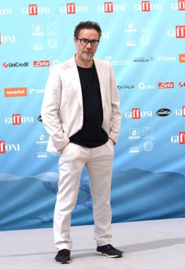 GIFFONI VALLE PIANA - 28 Temmuz 2024: Alessandro Rosina Giffoni Film Festivali 2024 - 28 Temmuz 2024 Giffoni Valle Piana, İtalya.