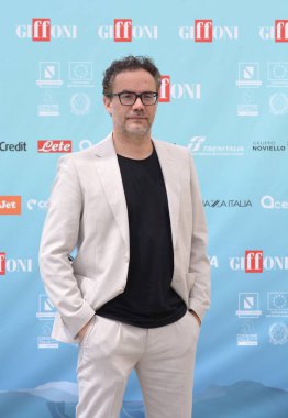 GIFFONI VALLE PIANA - 28 Temmuz 2024: Alessandro Rosina Giffoni Film Festivali 2024 - 28 Temmuz 2024 Giffoni Valle Piana, İtalya.