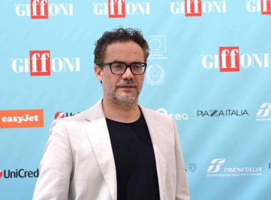 GIFFONI VALLE PIANA - 28 Temmuz 2024: Alessandro Rosina Giffoni Film Festivali 2024 - 28 Temmuz 2024 Giffoni Valle Piana, İtalya.