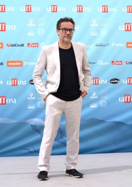 GIFFONI VALLE PIANA - 28 Temmuz 2024: Alessandro Rosina Giffoni Film Festivali 2024 - 28 Temmuz 2024 Giffoni Valle Piana, İtalya.