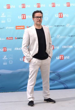 GIFFONI VALLE PIANA - 28 Temmuz 2024: Alessandro Rosina Giffoni Film Festivali 2024 - 28 Temmuz 2024 Giffoni Valle Piana, İtalya.
