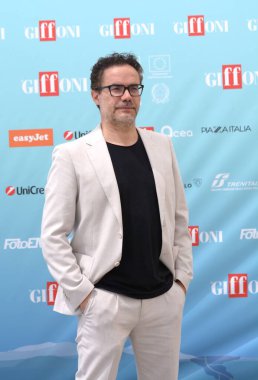 GIFFONI VALLE PIANA - 28 Temmuz 2024: Alessandro Rosina Giffoni Film Festivali 2024 - 28 Temmuz 2024 Giffoni Valle Piana, İtalya.