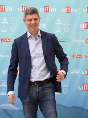 GIFFONI VALLE PIANA - 19 Temmuz 2024: Paolo Celata Giffoni Film Festivali 2024 - 19 Temmuz 2024 Giffoni Valle Piana, İtalya.