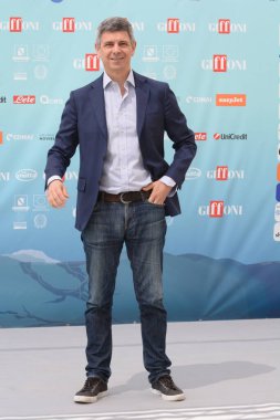 GIFFONI VALLE PIANA - 19 Temmuz 2024: Paolo Celata Giffoni Film Festivali 2024 - 19 Temmuz 2024 Giffoni Valle Piana, İtalya.