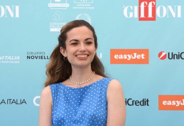 GiFFONI VALLE PIANA - 19 Temmuz 2024: Arianna Craviotto Giffoni Film Festivali 2024 - 19 Temmuz 2024 tarihinde Giffoni Valle Piana, İtalya.