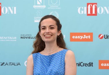 GiFFONI VALLE PIANA - 19 Temmuz 2024: Arianna Craviotto Giffoni Film Festivali 2024 - 19 Temmuz 2024 tarihinde Giffoni Valle Piana, İtalya.