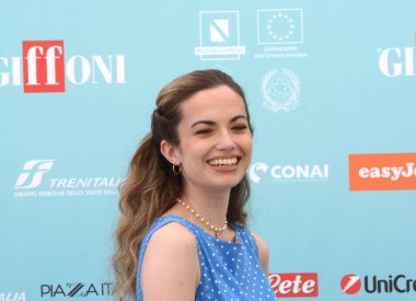 GiFFONI VALLE PIANA - 19 Temmuz 2024: Arianna Craviotto Giffoni Film Festivali 2024 - 19 Temmuz 2024 tarihinde Giffoni Valle Piana, İtalya.