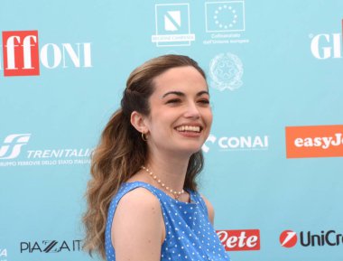 GiFFONI VALLE PIANA - 19 Temmuz 2024: Arianna Craviotto Giffoni Film Festivali 2024 - 19 Temmuz 2024 tarihinde Giffoni Valle Piana, İtalya.