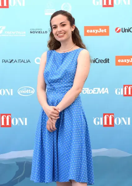 GiFFONI VALLE PIANA - 19 Temmuz 2024: Arianna Craviotto Giffoni Film Festivali 2024 - 19 Temmuz 2024 tarihinde Giffoni Valle Piana, İtalya.