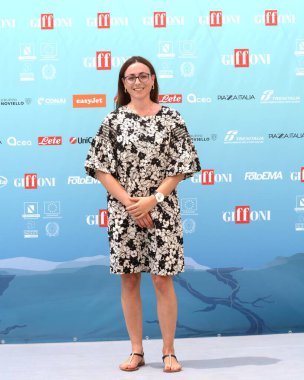 GIFFONI VALLE PIANA - 19 Temmuz 2024: Marianna Carpinelli Giffoni Film Festivali 2024 - 19 Temmuz 2024 Giffoni Valle Piana, İtalya.