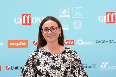 GIFFONI VALLE PIANA - 19 Temmuz 2024: Marianna Carpinelli Giffoni Film Festivali 2024 - 19 Temmuz 2024 Giffoni Valle Piana, İtalya.