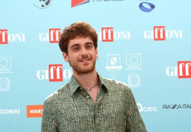 GIFFONI VALLE PIANA - 19 Temmuz 2024: Federico Cesari Giffoni Film Festivali 2024 - 19 Temmuz 2024 Giffoni Valle Piana, İtalya.