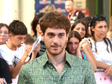 GIFFONI VALLE PIANA - 19 Temmuz 2024: Federico Cesari Giffoni Film Festivali 2024 - 19 Temmuz 2024 Giffoni Valle Piana, İtalya.