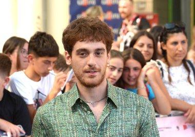 GIFFONI VALLE PIANA - 19 Temmuz 2024: Federico Cesari Giffoni Film Festivali 2024 - 19 Temmuz 2024 Giffoni Valle Piana, İtalya.