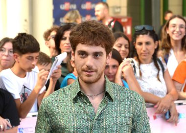 GIFFONI VALLE PIANA - 19 Temmuz 2024: Federico Cesari Giffoni Film Festivali 2024 - 19 Temmuz 2024 Giffoni Valle Piana, İtalya.