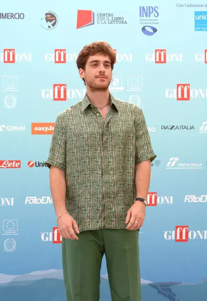 GIFFONI VALLE PIANA - 19 Temmuz 2024: Federico Cesari Giffoni Film Festivali 2024 - 19 Temmuz 2024 Giffoni Valle Piana, İtalya.