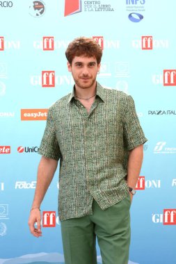 GIFFONI VALLE PIANA - 19 Temmuz 2024: Federico Cesari Giffoni Film Festivali 2024 - 19 Temmuz 2024 Giffoni Valle Piana, İtalya.