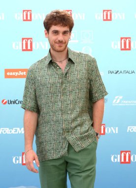 GIFFONI VALLE PIANA - 19 Temmuz 2024: Federico Cesari Giffoni Film Festivali 2024 - 19 Temmuz 2024 Giffoni Valle Piana, İtalya.