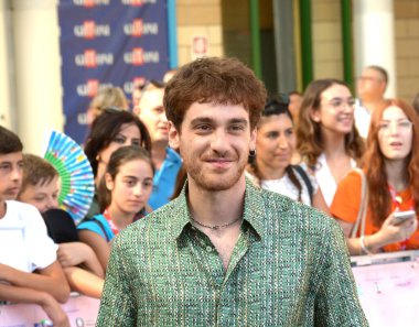 GIFFONI VALLE PIANA - 19 Temmuz 2024: Federico Cesari Giffoni Film Festivali 2024 - 19 Temmuz 2024 Giffoni Valle Piana, İtalya.