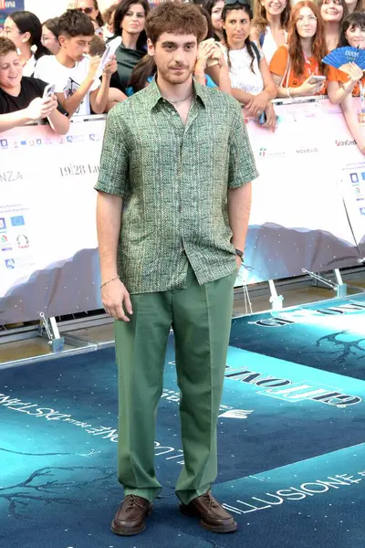 stock image GIFFONI VALLE PIANA,ITALY - July 19,2024 : Federico Cesari at Giffoni Film Festival 2024 - on July 19, 2024 in Giffoni Valle Piana, Italy.