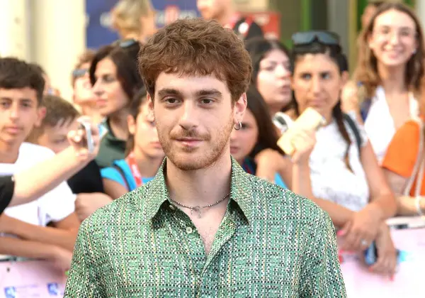 GIFFONI VALLE PIANA - 19 Temmuz 2024: Federico Cesari Giffoni Film Festivali 2024 - 19 Temmuz 2024 Giffoni Valle Piana, İtalya.