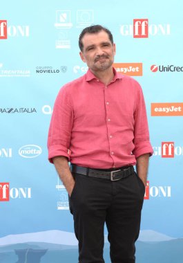 GIFFONI VALLE PIANA - 19 Temmuz 2024: Daniele Mencarelli Giffoni Film Festivali 2024 - 19 Temmuz 2024 Giffoni Valle Piana, İtalya.