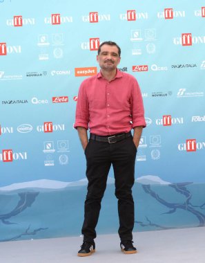 GIFFONI VALLE PIANA - 19 Temmuz 2024: Daniele Mencarelli Giffoni Film Festivali 2024 - 19 Temmuz 2024 Giffoni Valle Piana, İtalya.