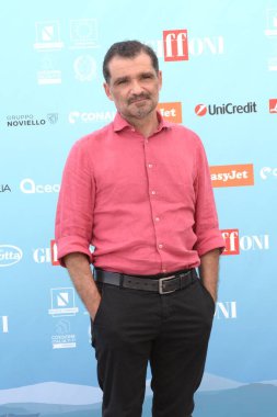 GIFFONI VALLE PIANA - 19 Temmuz 2024: Daniele Mencarelli Giffoni Film Festivali 2024 - 19 Temmuz 2024 Giffoni Valle Piana, İtalya.