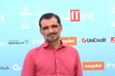 GIFFONI VALLE PIANA - 19 Temmuz 2024: Daniele Mencarelli Giffoni Film Festivali 2024 - 19 Temmuz 2024 Giffoni Valle Piana, İtalya.