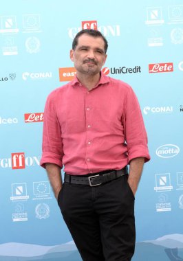 GIFFONI VALLE PIANA - 19 Temmuz 2024: Daniele Mencarelli Giffoni Film Festivali 2024 - 19 Temmuz 2024 Giffoni Valle Piana, İtalya.