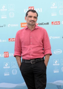 GIFFONI VALLE PIANA - 19 Temmuz 2024: Daniele Mencarelli Giffoni Film Festivali 2024 - 19 Temmuz 2024 Giffoni Valle Piana, İtalya.