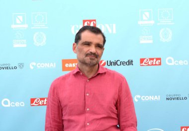 GIFFONI VALLE PIANA - 19 Temmuz 2024: Daniele Mencarelli Giffoni Film Festivali 2024 - 19 Temmuz 2024 Giffoni Valle Piana, İtalya.
