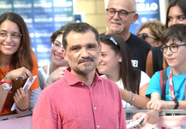 GIFFONI VALLE PIANA - 19 Temmuz 2024: Daniele Mencarelli Giffoni Film Festivali 2024 - 19 Temmuz 2024 Giffoni Valle Piana, İtalya.