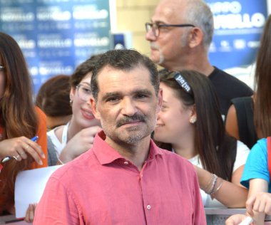 GIFFONI VALLE PIANA - 19 Temmuz 2024: Daniele Mencarelli Giffoni Film Festivali 2024 - 19 Temmuz 2024 Giffoni Valle Piana, İtalya.