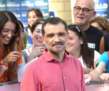 GIFFONI VALLE PIANA - 19 Temmuz 2024: Daniele Mencarelli Giffoni Film Festivali 2024 - 19 Temmuz 2024 Giffoni Valle Piana, İtalya.