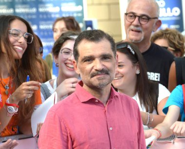 GIFFONI VALLE PIANA - 19 Temmuz 2024: Daniele Mencarelli Giffoni Film Festivali 2024 - 19 Temmuz 2024 Giffoni Valle Piana, İtalya.