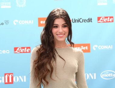 GiFFONI VALLE PIANA - 20 Temmuz 2024: Giulia Izzo Giffoni Film Festivali 2024 - 20 Temmuz 2024 Giffoni Valle Piana, İtalya.