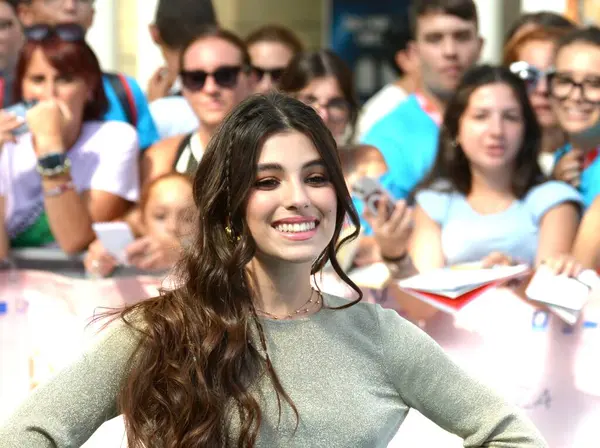 stock image GIFFONI VALLE PIANA,ITALY - July 20,2024 : Giulia Izzo at Giffoni Film Festival 2024 - on July 20, 2024 in Giffoni Valle Piana, Italy.