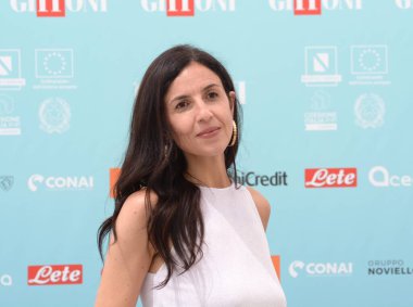GIFFONI VALLE PIANA - 20 Temmuz 2024: Francesca Mannocchi Giffoni Film Festivali 2024 - 20 Temmuz 2024 Giffoni Valle Piana, İtalya.