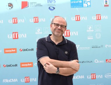 GiFFONI VALONI PİANA - 20 Temmuz 2024: Paolo Benanti rahip ve teolog Giffoni Film Festivali 2024 - 20 Temmuz 2024 tarihinde Giffoni Valle Piana, İtalya.