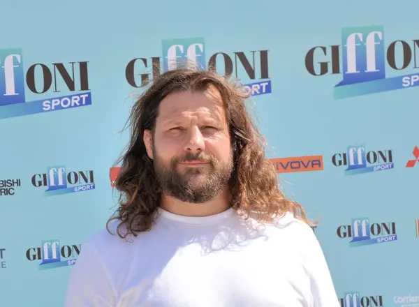 stock image GIFFONI VALLE PIANA,ITALY - July 20,2024 : Martin Castrogiovanni at Giffoni Film Festival 2024 - on July 20, 2024 in Giffoni Valle Piana, Italy.