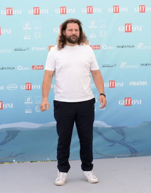 GiFFONI VALONI PIANA, İtalya - 20 Temmuz 2024: Martin Castrogiovanni Giffoni Film Festivali 2024 - 20 Temmuz 2024 Giffoni Valle Piana, İtalya.