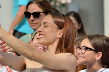 Giffoni Film Festivali 2024 'te Cristiana Dell' Anna 20 Temmuz 2024 'te Giffoni Valle Piana, İtalya' da.