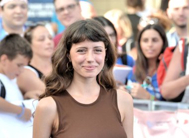 GIFFONI VALLE PIANA - 20 Temmuz 2024: Celeste Dalla Porta Giffoni Film Festivali 2024 - 20 Temmuz 2024 tarihinde Giffoni Valle Piana, İtalya.