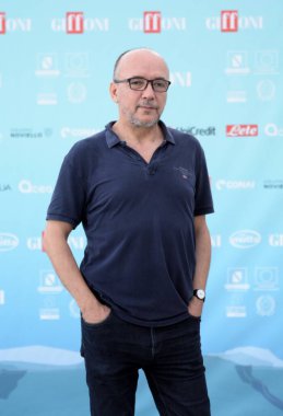 GIFFONI VALLE PIANA - 20 Temmuz 2024: Roland Sejko Giffoni Film Festivali 2024 - 20 Temmuz 2024 Giffoni Valle Piana, İtalya.