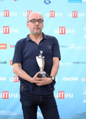 GIFFONI VALLE PIANA - 20 Temmuz 2024: Roland Sejko Giffoni Film Festivali 2024 - 20 Temmuz 2024 Giffoni Valle Piana, İtalya.