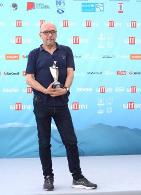 GIFFONI VALLE PIANA - 20 Temmuz 2024: Roland Sejko Giffoni Film Festivali 2024 - 20 Temmuz 2024 Giffoni Valle Piana, İtalya.