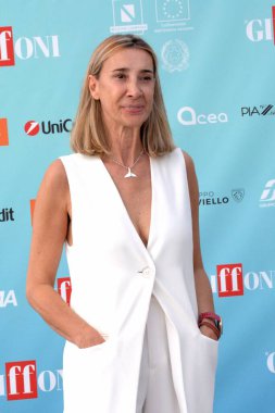 GiFFONI VALLE PIANA - 20 Temmuz 2024: Rosa Perez Giffoni Film Festivali 2024 - 20 Temmuz 2024 Giffoni Valle Piana, İtalya.
