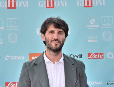 GiFFONI VALLE PİANA - 20 Temmuz 2024: Gianni Vukaj Giffoni Film Festivali 2024 - 20 Temmuz 2024 Giffoni Valle Piana, İtalya.